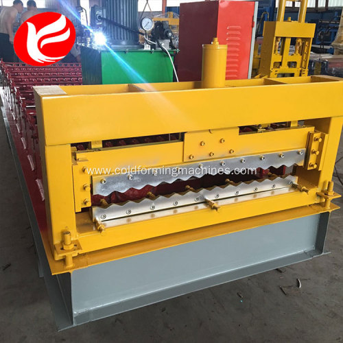 Corrugated aluminum panels roll forming machine